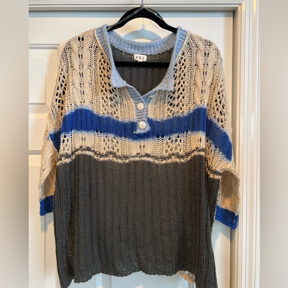 Lightweight crochet sweater